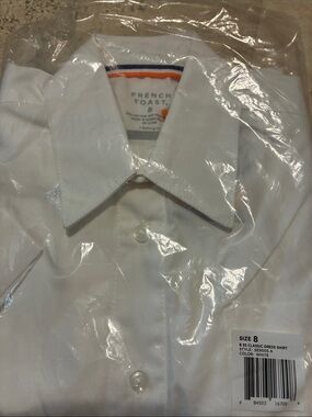 French Toast White Boys' short sleeve Dress Shirt